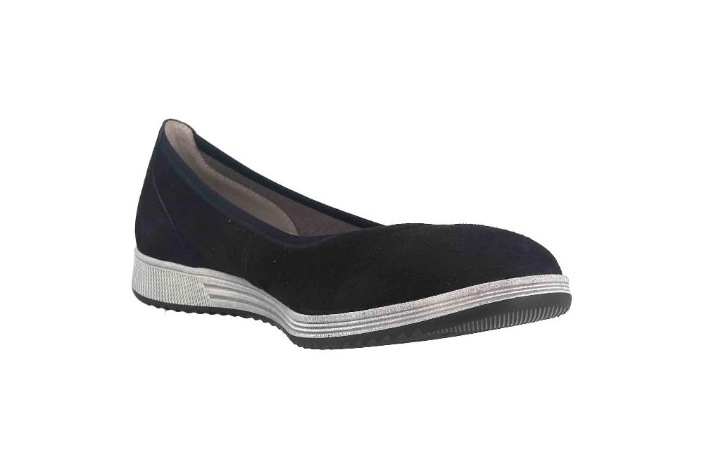 Gabor Casual Ballerinas In Übergrößen Blau 54.110.16 Große Damenschuhe