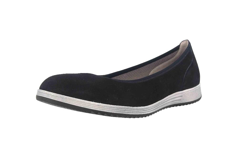 Gabor Casual Ballerinas In Übergrößen Blau 54.110.16 Große Damenschuhe