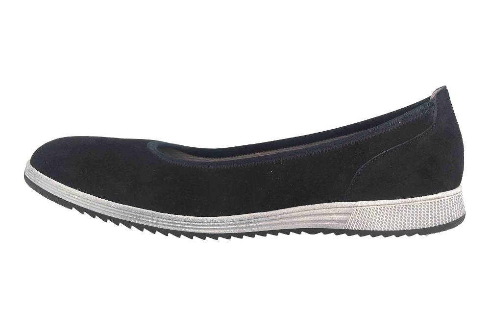Gabor Casual Ballerinas in Übergrößen Blau 54.110.16 große Damenschuhe