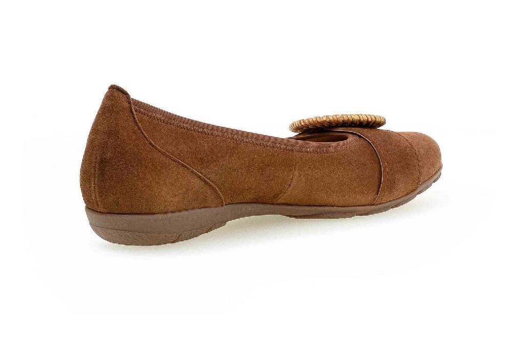 Gabor Casual Ballerinas In Übergrößen Braun 64.168.18 Große Damenschuhe