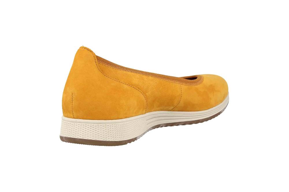 Gabor Casual Ballerinas In Übergrößen Gelb 54.110.13 Große Damenschuhe