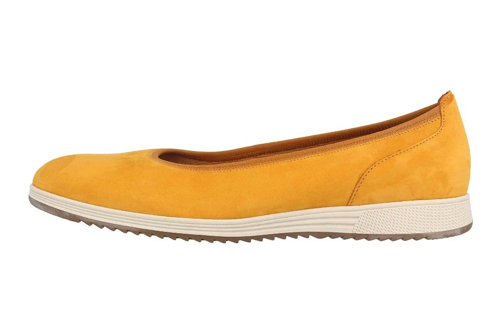 Gabor Casual Ballerinas in Übergrößen Gelb 54.110.13 große Damenschuhe