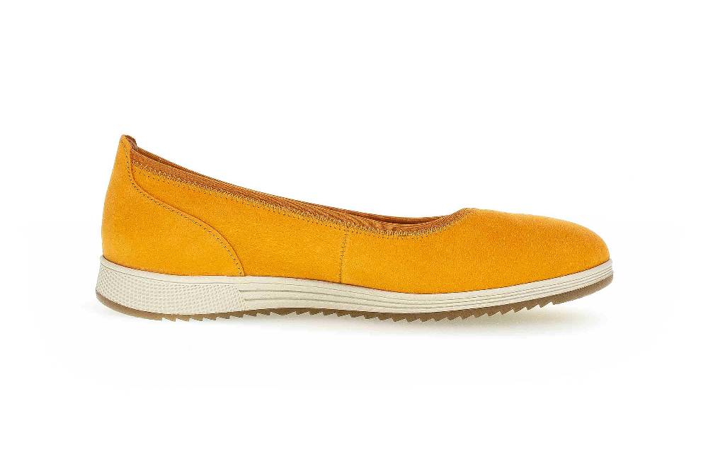 Gabor Casual Ballerinas in Übergrößen Gelb 64.110.13 große Damenschuhe