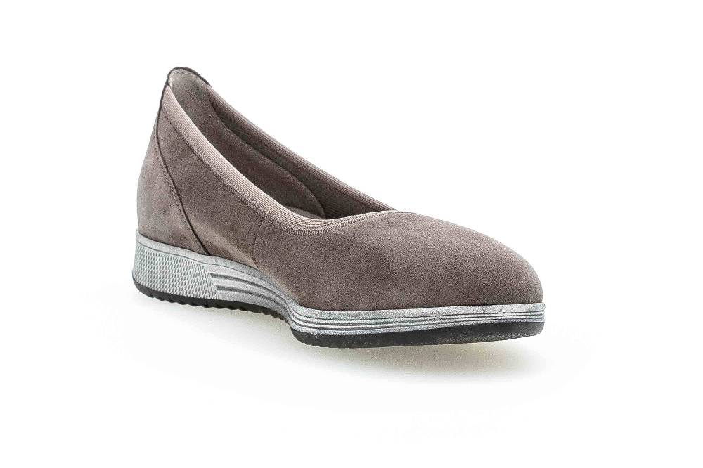 Gabor Casual Ballerinas In Übergrößen Grau 64.110.19 Große Damenschuhe