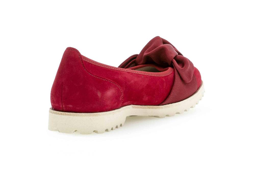 Gabor Casual Ballerinas In Übergrößen Rot 44.103.15 Große Damenschuhe