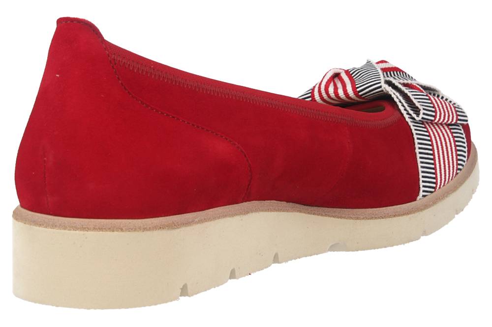 Gabor Casual Ballerinas In Übergrößen Rot 44.141.15 Große Damenschuhe