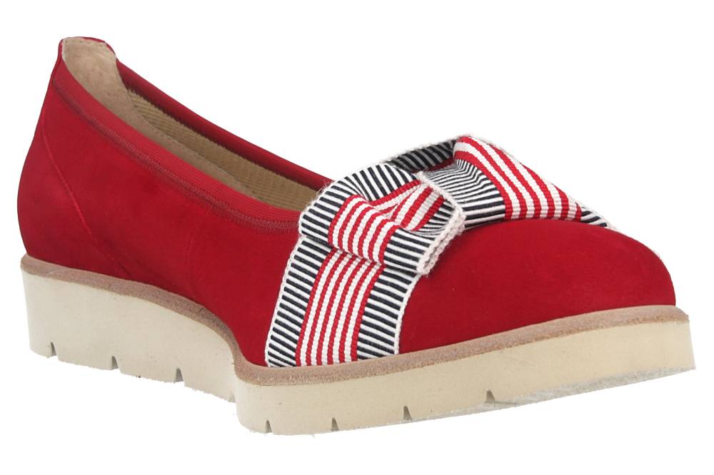 Gabor Casual Ballerinas In Übergrößen Rot 44.141.15 Große Damenschuhe