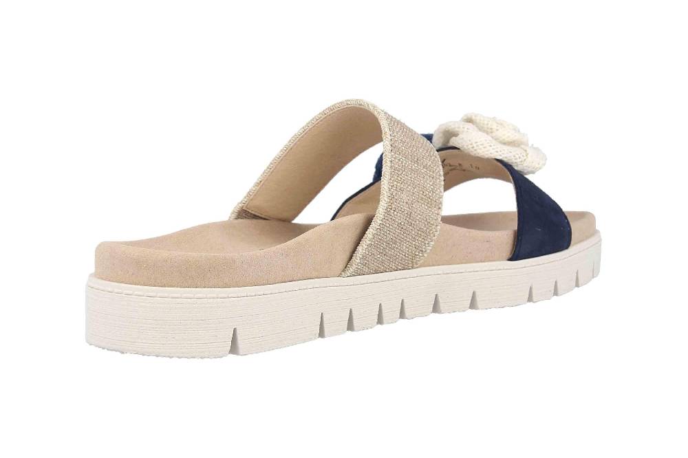 Gabor Casual Pantoletten In Übergrößen Blau 43.746.18 Große Damenschuhe