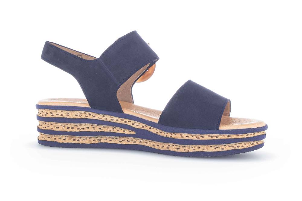 Gabor Casual Sandaletten In Übergrößen Beige 64.645.20 Große Damenschuhe