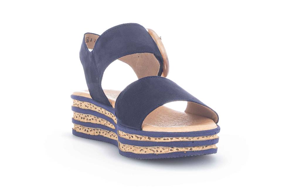 Gabor Casual Sandaletten In Übergrößen Beige 64.645.20 Große Damenschuhe