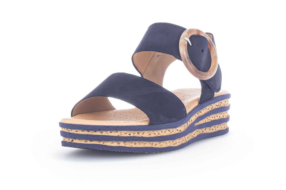 Gabor Casual Sandaletten In Übergrößen Beige 64.645.20 Große Damenschuhe