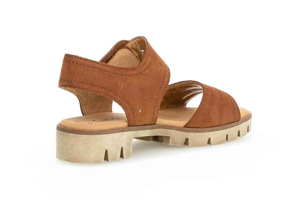 Gabor Casual Sandaletten In Übergrößen Braun 64.672.14 Große Damenschuhe