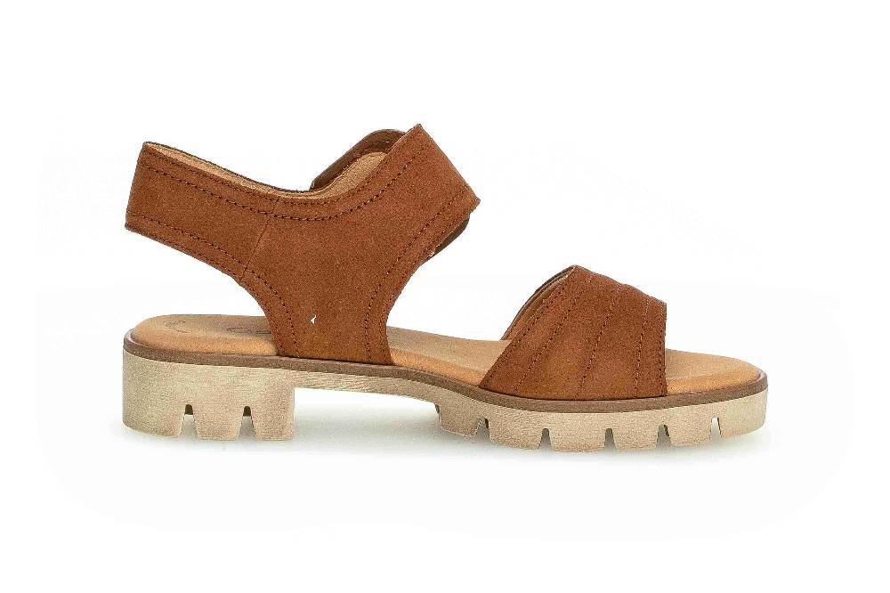 Gabor Casual Sandaletten In Übergrößen Braun 64.672.14 Große Damenschuhe