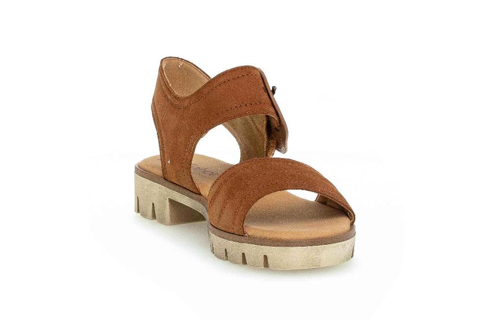 Gabor Casual Sandaletten In Übergrößen Braun 64.672.14 Große Damenschuhe