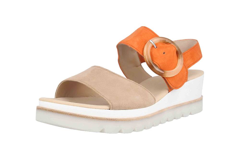 Gabor Casual Sandaletten In Übergrößen Mehrfarbig 64.645.12 Große Damenschuhe