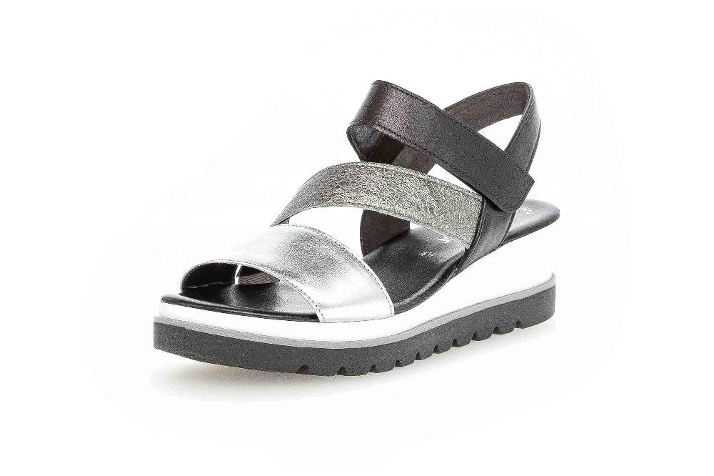 Gabor Casual Sandaletten In Übergrößen Mehrfarbig 64.641.61 Große Damenschuhe
