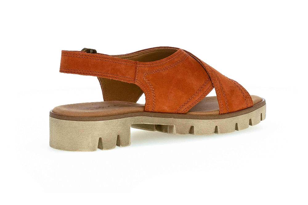 Gabor Casual Sandaletten In Übergrößen Rot 64.671.15 Große Damenschuhe