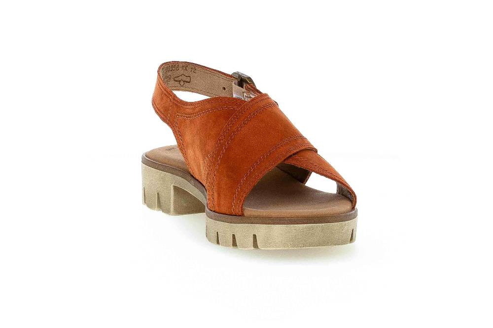Gabor Casual Sandaletten In Übergrößen Rot 64.671.15 Große Damenschuhe