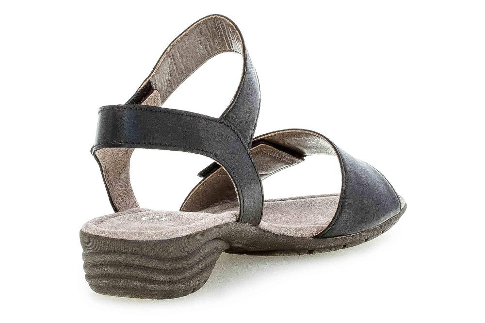 Gabor Casual Sandaletten In Übergrößen Schwarz 44.552.27 Große Damenschuhe