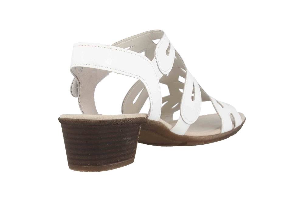 Gabor Casual Sandaletten In Übergrößen Weiß 64.561.21 Große Damenschuhe