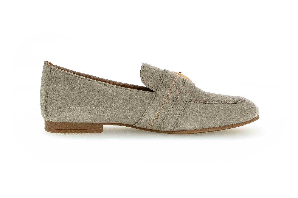 Gabor Casual Slipper In Übergrößen Grün 64.212.19 Große Damenschuhe