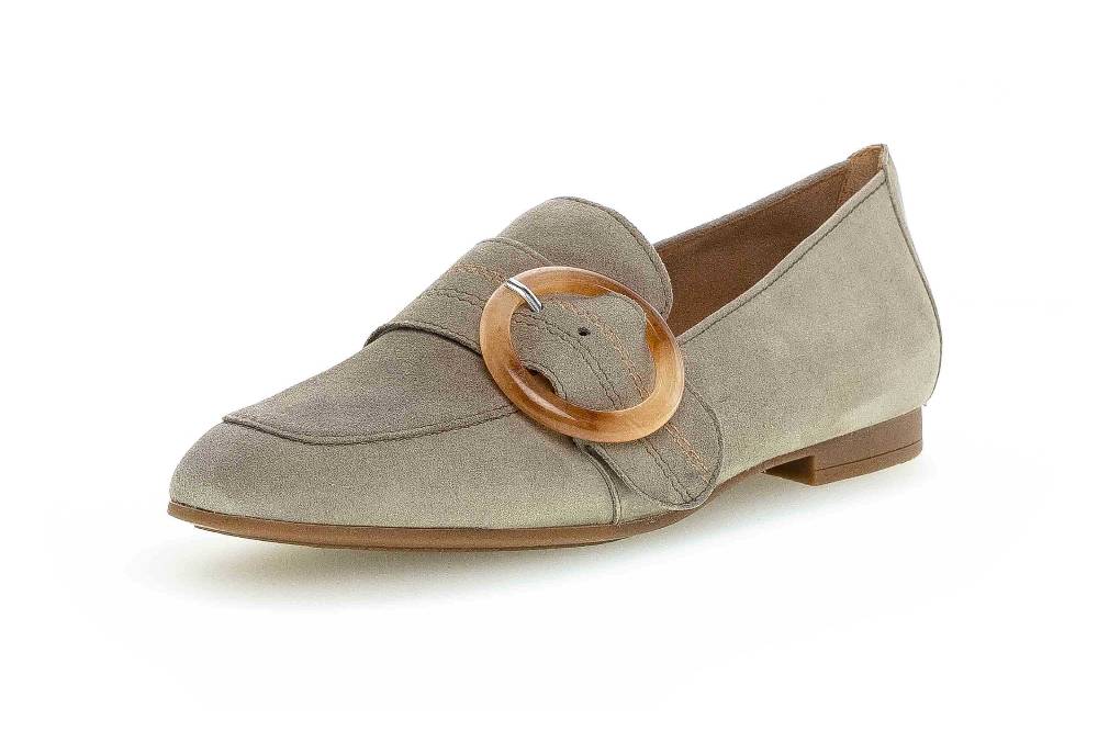 Gabor Casual Slipper In Übergrößen Grün 64.212.19 Große Damenschuhe