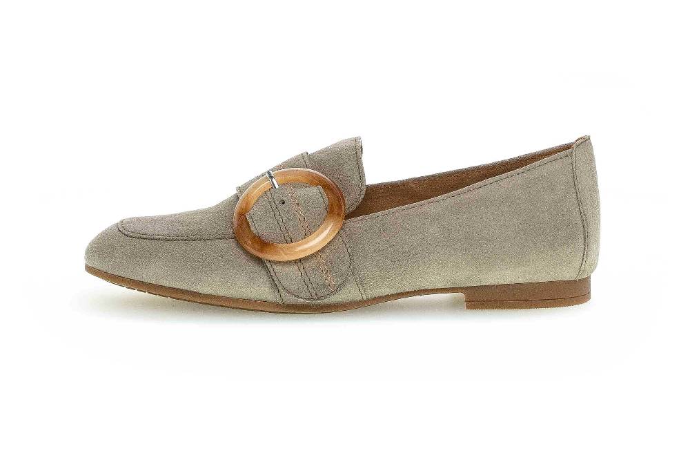 Gabor Casual Slipper in Übergrößen Grün 64.212.19 große Damenschuhe