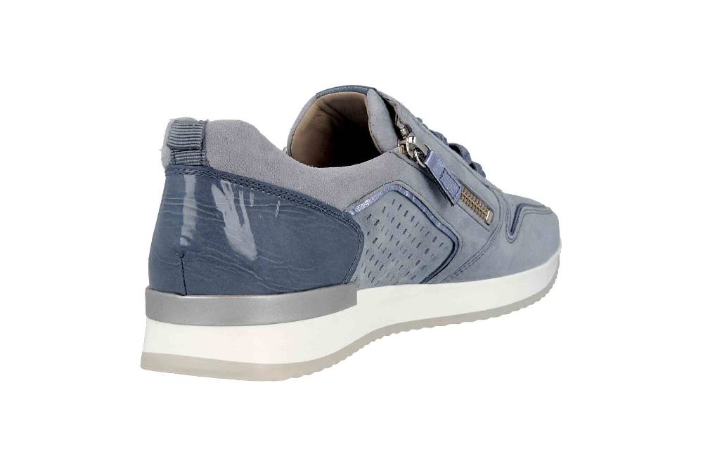 Gabor Casual Sneaker In Übergrößen Blau 24.422.16 Große Damenschuhe