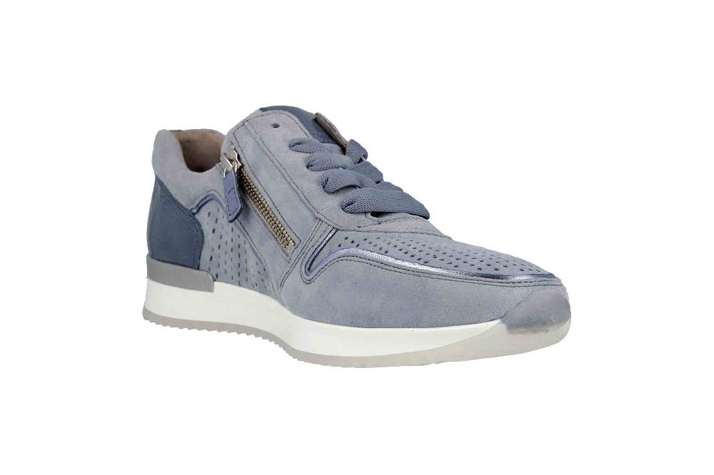 Gabor Casual Sneaker In Übergrößen Blau 24.422.16 Große Damenschuhe