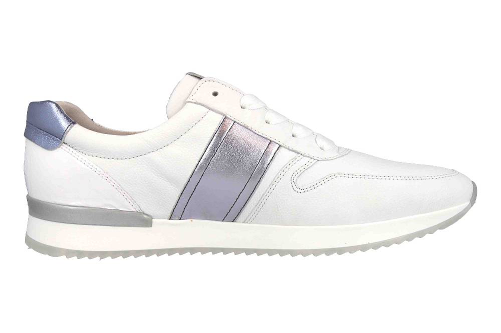 Gabor Casual Sneaker In Übergrößen Weiss 24.421.26 Große Damenschuhe