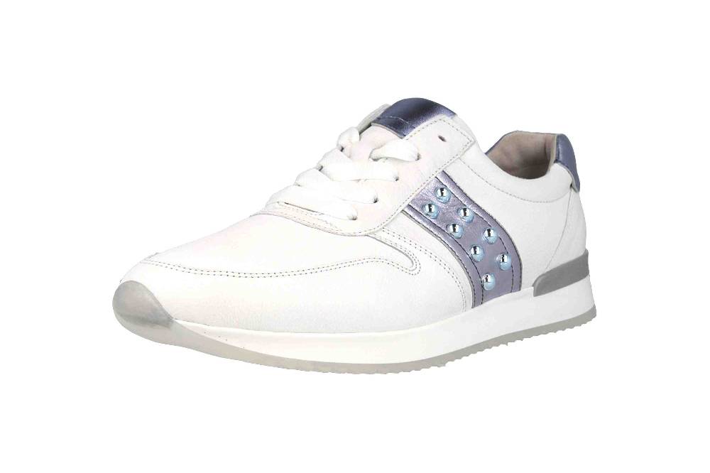 Gabor Casual Sneaker In Übergrößen Weiss 24.421.26 Große Damenschuhe