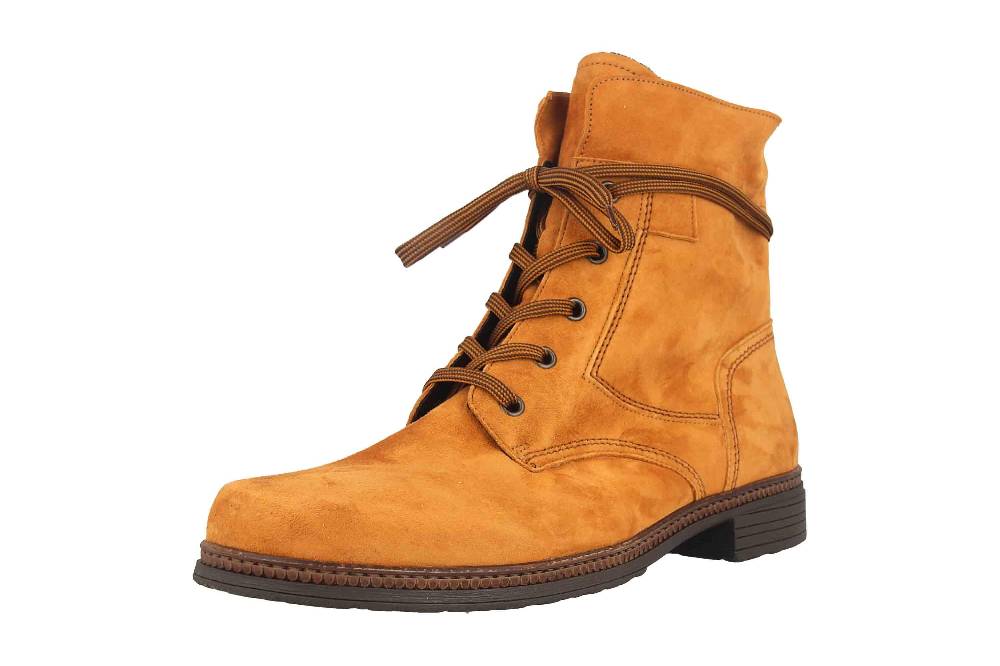 Gabor Casual Stiefel In Übergrößen Gelb 54.674.13 Große Damenschuhe