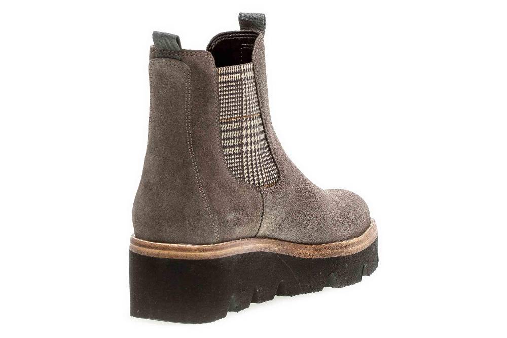 Gabor Casual Stiefeletten In Übergrößen Braun 34.720.12 Große Damenschuhe