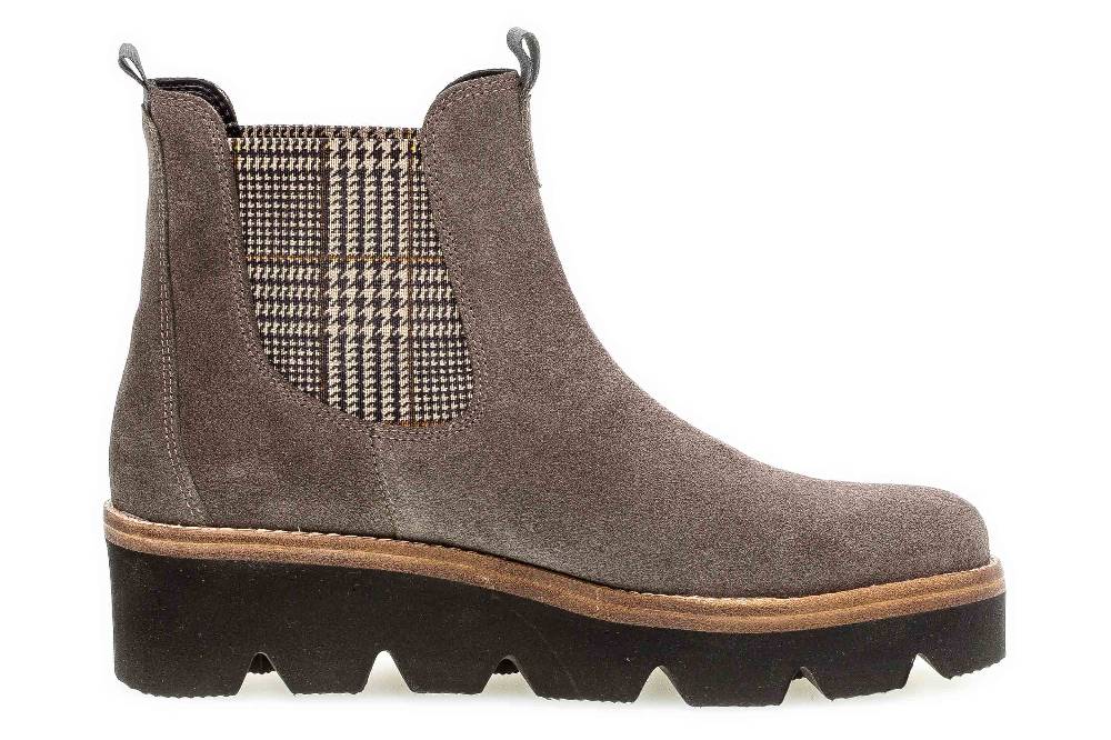 Gabor Casual Stiefeletten In Übergrößen Braun 34.720.12 Große Damenschuhe