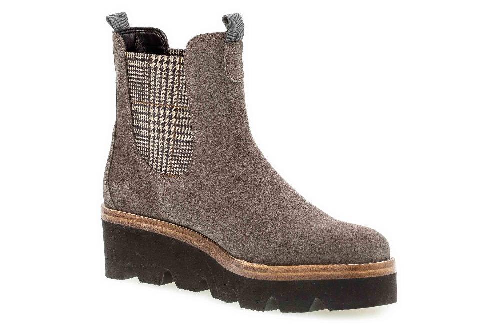 Gabor Casual Stiefeletten In Übergrößen Braun 34.720.12 Große Damenschuhe