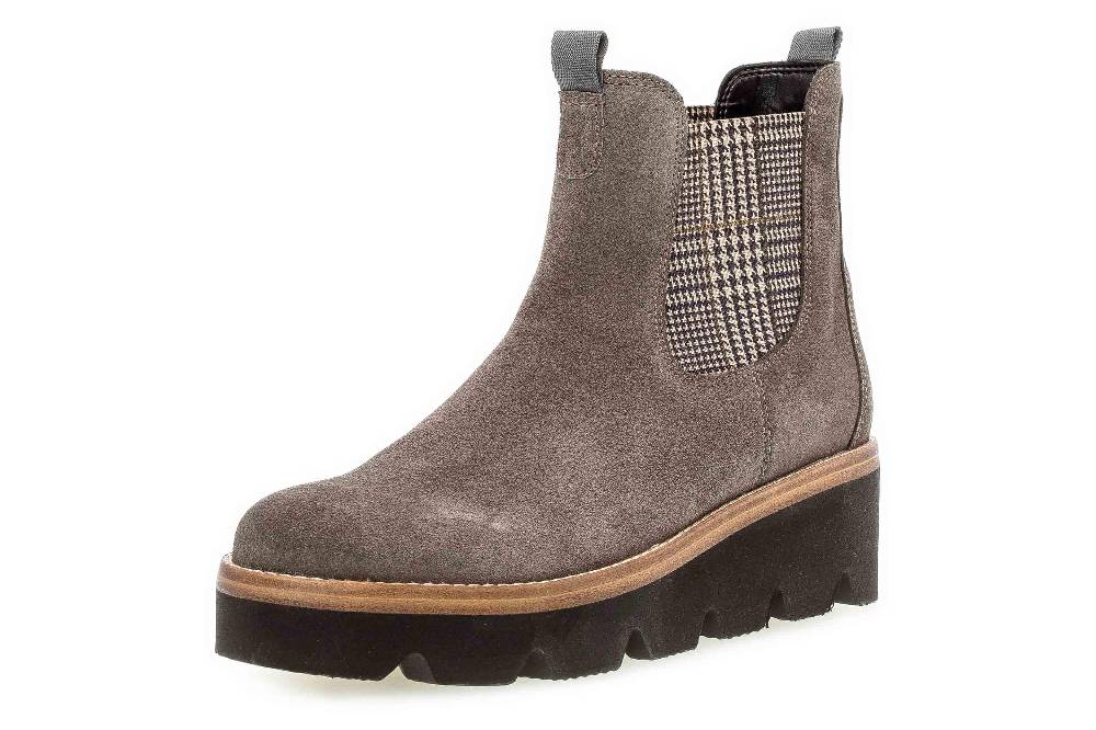 Gabor Casual Stiefeletten In Übergrößen Braun 34.720.12 Große Damenschuhe