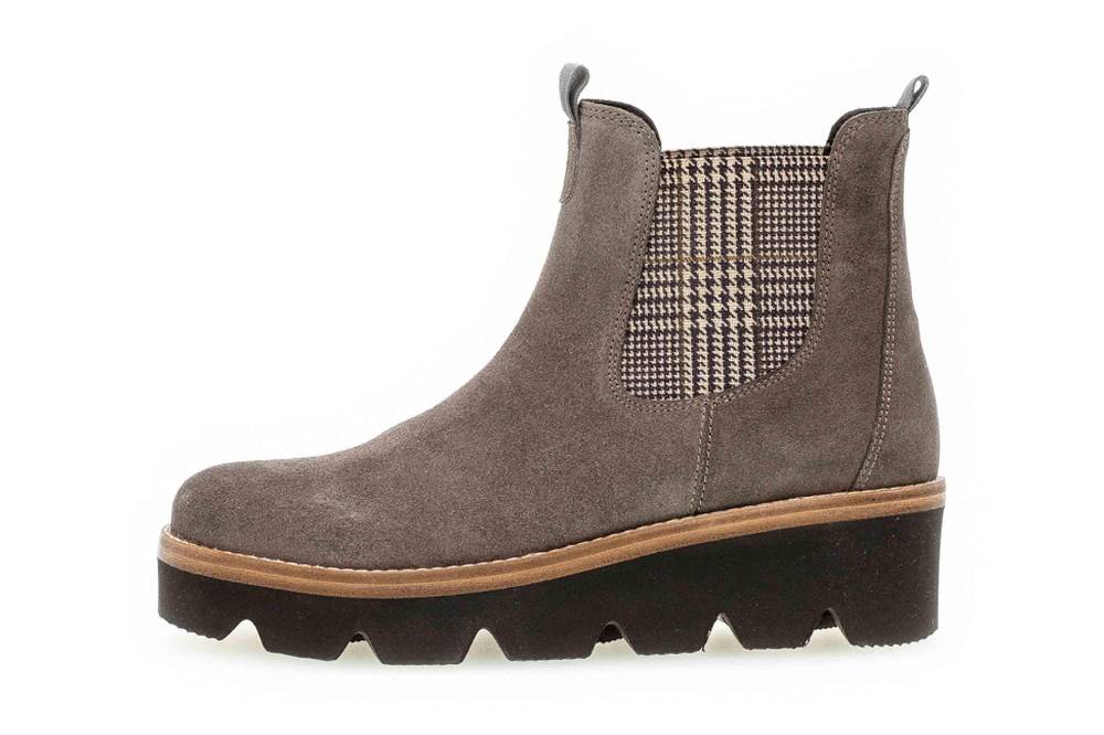 Gabor Casual Stiefeletten in Übergrößen Braun 34.720.12 große Damenschuhe