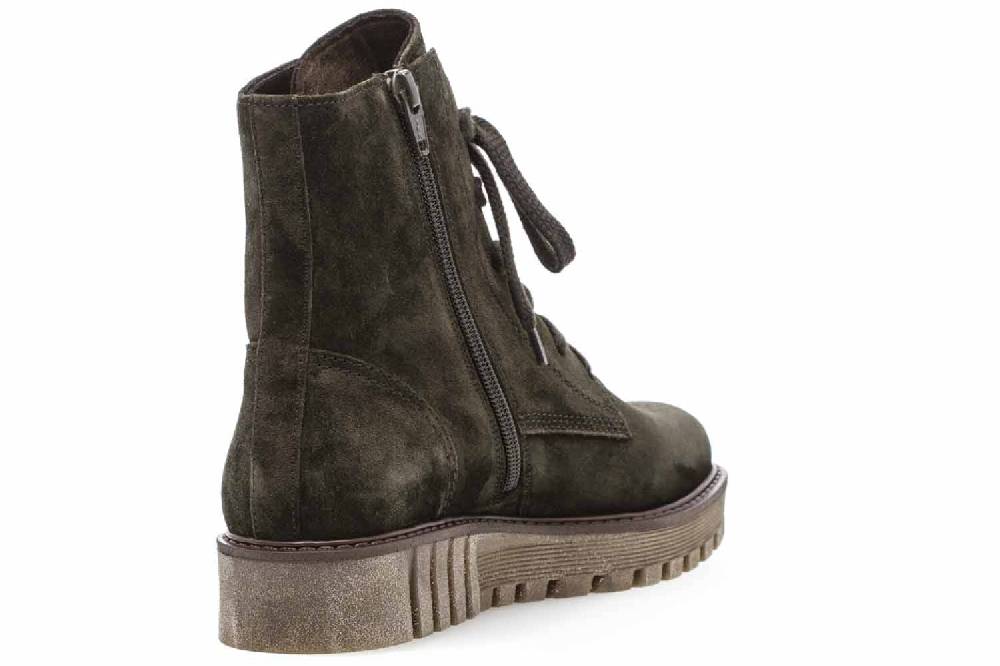 Gabor Casual Stiefeletten In Übergrößen Grün 94.812.31 Große Damenschuhe