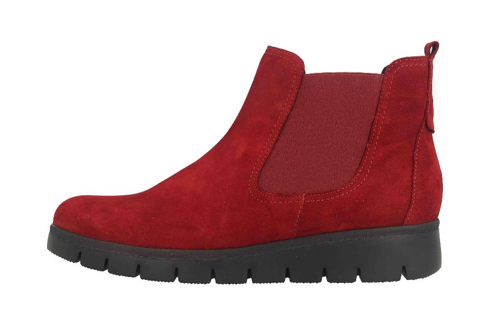 Gabor Casual Stiefeletten in Übergrößen Rot 54.770.15 große Damenschuhe
