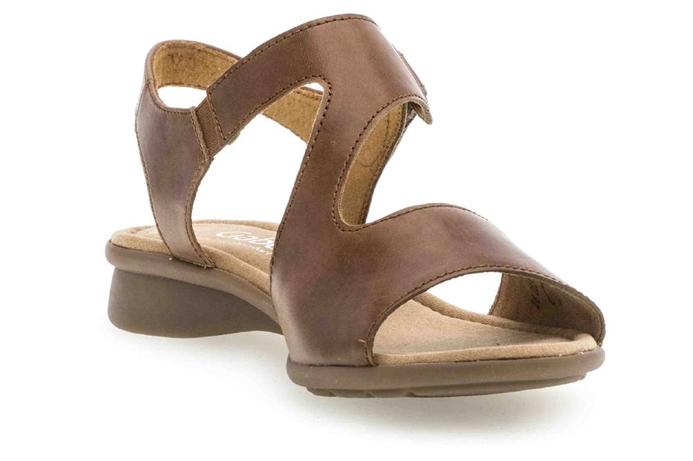 Gabor Comfort Basic Sandaletten In Übergrößen Braun 26.063.54 Große Damenschuhe