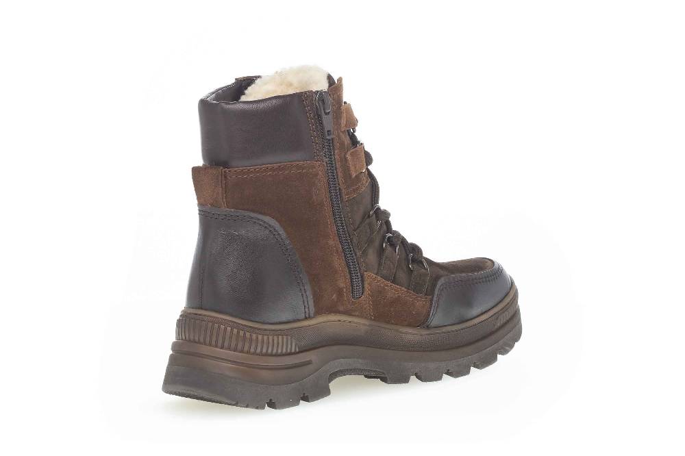 Gabor Comfort Basic Stiefel In Übergrößen Braun 76.575.41 Große Damenschuhe