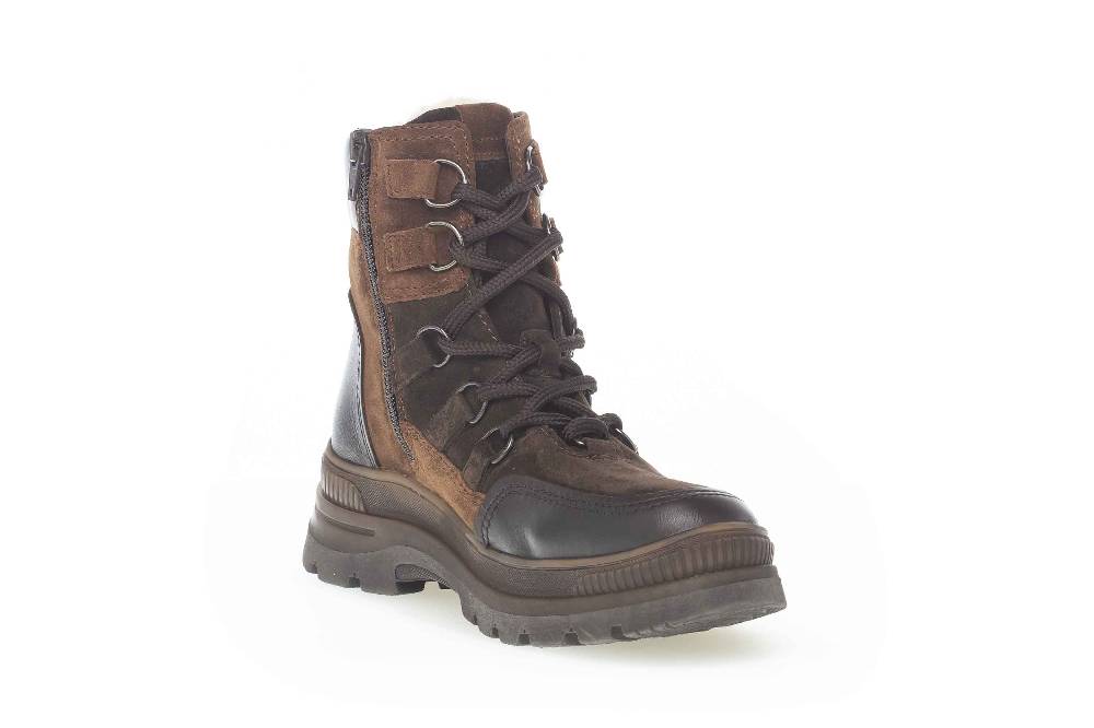 Gabor Comfort Basic Stiefel In Übergrößen Braun 76.575.41 Große Damenschuhe
