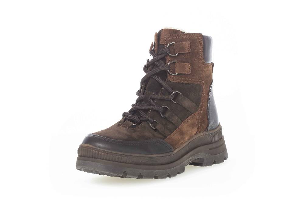 Gabor Comfort Basic Stiefel In Übergrößen Braun 76.575.41 Große Damenschuhe