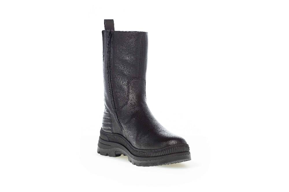 Gabor Comfort Basic Stiefel In Übergrößen Schwarz 76.572.57 Große Damenschuhe