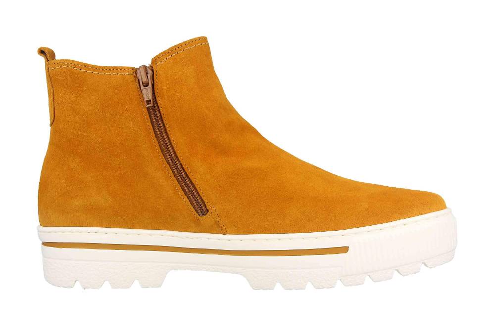 Gabor Comfort Basic Stiefeletten In Übergrößen Beige 56.501.30 Große Damenschuhe