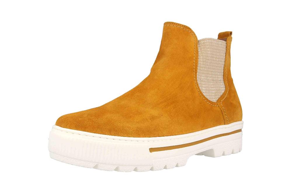 Gabor Comfort Basic Stiefeletten In Übergrößen Beige 56.501.30 Große Damenschuhe