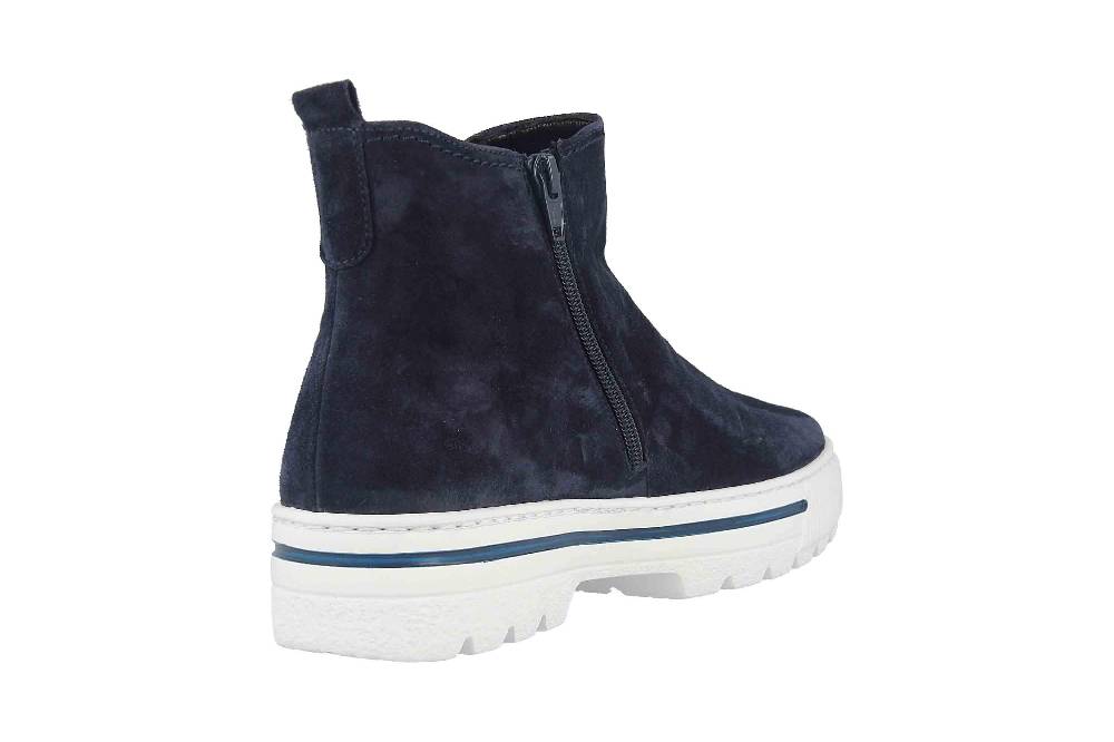 Gabor Comfort Basic Stiefeletten In Übergrößen Blau 56.501.36 Große Damenschuhe