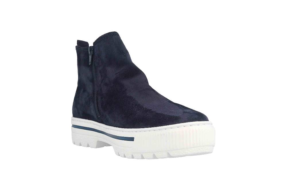 Gabor Comfort Basic Stiefeletten In Übergrößen Blau 56.501.36 Große Damenschuhe
