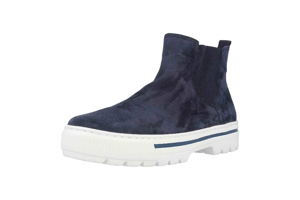 Gabor Comfort Basic Stiefeletten In Übergrößen Blau 56.501.36 Große Damenschuhe