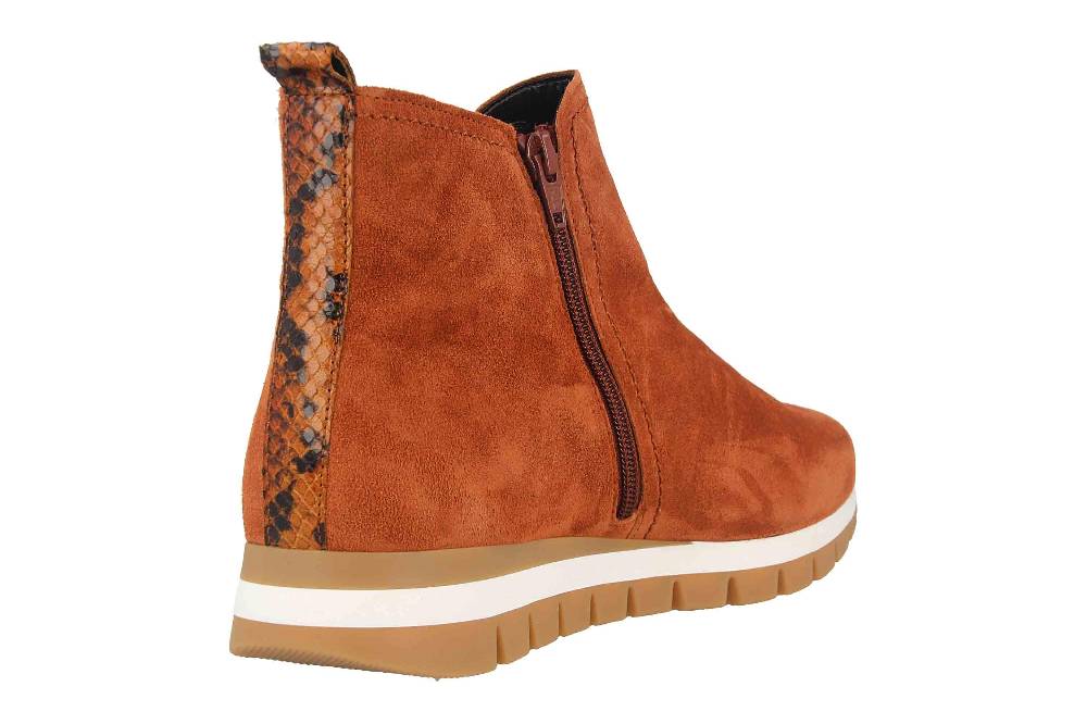 Gabor Comfort Basic Stiefeletten In Übergrößen Braun 56.451.31 Große Damenschuhe